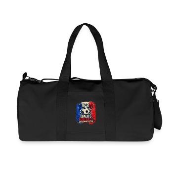 Football Liberté et Égalité | Tournoi 2026 Cadeau - Sac de sport en toile recyclée Stanley/Stella - noir - Devant