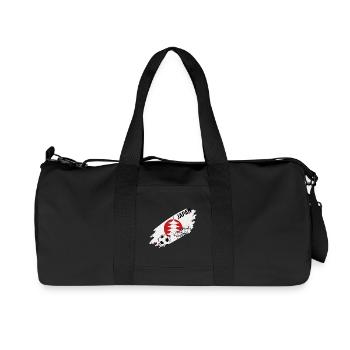 Japan Football Japan Soccer Supporter Trikot - Recycelte Canvas-Sporttasche von Stanley/Stella - Schwarz - Vorne