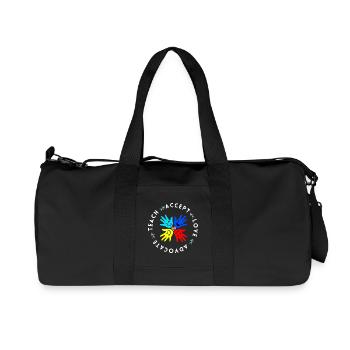 Autismus Lehrer Inklusion Akzeptanz Geschenk - Recycelte Canvas-Sporttasche von Stanley/Stella - Schwarz - Vorne