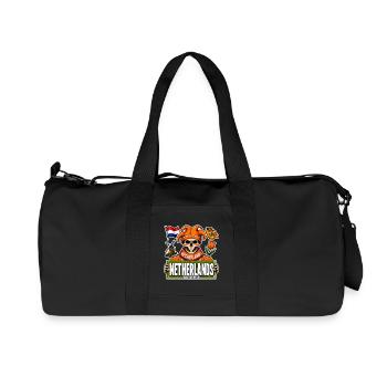SkullCostume Édition Mondiale : Pays-Bas - Sac de sport en toile recyclée Stanley/Stella - noir - Devant