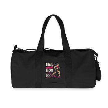 Maman de course en sentier - Sac de sport en toile recyclée Stanley/Stella - noir - Devant