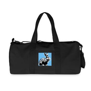 rabbit - Recycled Canvas Sports Bag by Stanley/Stella - black - Front