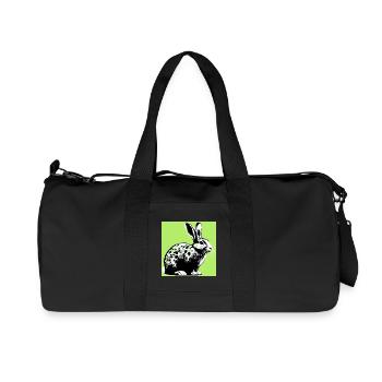rabbit - Recycled Canvas Sports Bag by Stanley/Stella - black - Front