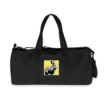 rabbit - Recycled Canvas Sports Bag by Stanley/Stella - black - Front