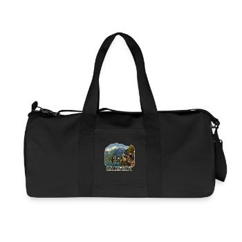 Hallstatt Austria - Recycelte Canvas-Sporttasche von Stanley/Stella - Schwarz - Vorne