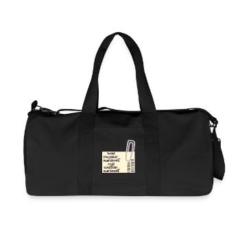 Abschied Lehrerin - Pensionärin Garten - Recycelte Canvas-Sporttasche von Stanley/Stella - Schwarz - Vorne