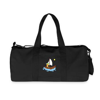Mignonne navigation de carottes - Sac de sport en toile recyclée Stanley/Stella - noir - Devant
