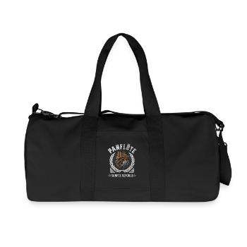 Panflöte - Sanfte Gefühle Panflötenspieler - Recycelte Canvas-Sporttasche von Stanley/Stella - Schwarz - Vorne