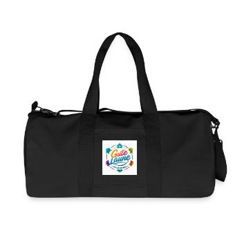 Gute Laune Kreis Farbig Positiv - Recycelte Canvas-Sporttasche von Stanley/Stella - Schwarz - Vorne