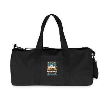 Je suis un papa ours comme un papa normal cadeau - Sac de sport en toile recyclée Stanley/Stella - noir - Devant