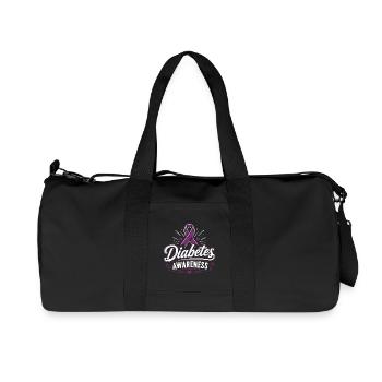 Bewusstsein für Diabetes - Recycelte Canvas-Sporttasche von Stanley/Stella - Schwarz - Vorne