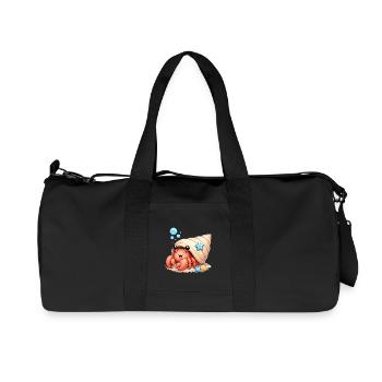 Krebs - Recycelte Canvas-Sporttasche von Stanley/Stella - Schwarz - Vorne