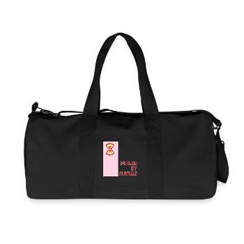 Angetrieben von Farfalle - Recycelte Canvas-Sporttasche von Stanley/Stella - Schwarz - Vorne