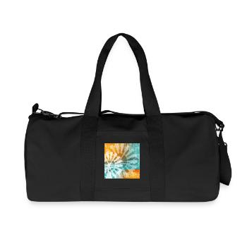 Balearische Inseln Tie-Dye - Recycelte Canvas-Sporttasche von Stanley/Stella - Schwarz - Vorne