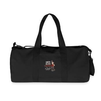 libéré délivré retraité - t-shirt humour retraite - Sac de sport en toile recyclée Stanley/Stella - noir - Devant
