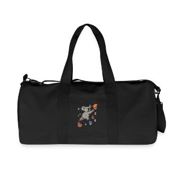 Koala Bouldering Dyno – Climbing Jump - Recycled Canvas Sports Bag by Stanley/Stella - black - Front