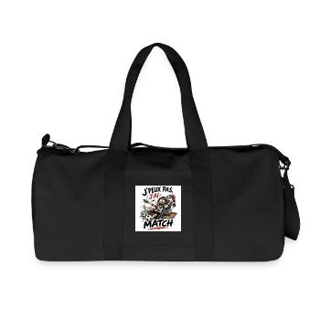 J'peux pas j'ai match - Sac de sport en toile recyclée Stanley/Stella - noir - Devant
