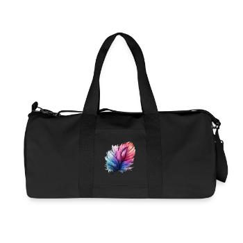 Prismatic Feather Gradient - Recycled Canvas Sports Bag by Stanley/Stella - black - Front