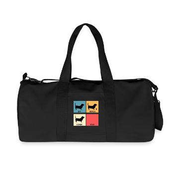 Basset Hound Dog Lover Cadeau pour la Maman du Chien - Sac de sport en toile recyclée Stanley/Stella - noir - Devant