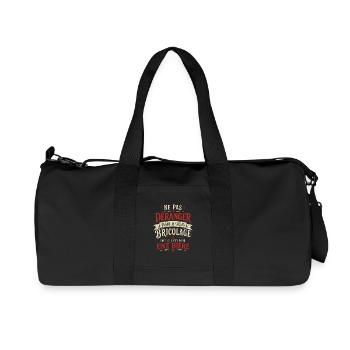 Nicht stören DIY-Bier Humor-Geschenk - Recycelte Canvas-Sporttasche von Stanley/Stella - Schwarz - Vorne