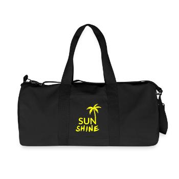 SUN SHINE - Recycelte Canvas-Sporttasche von Stanley/Stella - Schwarz - Vorne