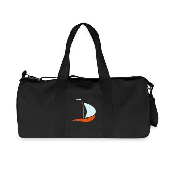 segelboot - Recycelte Canvas-Sporttasche von Stanley/Stella - Schwarz - Vorne