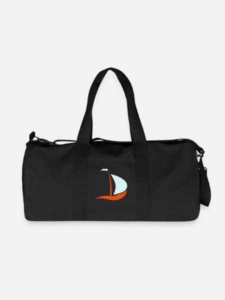 segelboot - Recycelte Canvas-Sporttasche von Stanley/Stella - Schwarz