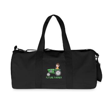 Jeune agriculteur - agriculteur - futur agriculteur - Sac de sport en toile recyclée Stanley/Stella - noir - Devant