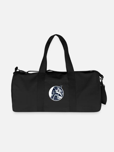 Rostock - Kogge - Wikingerschiff - Recycelte Canvas-Sporttasche von Stanley/Stella - Schwarz