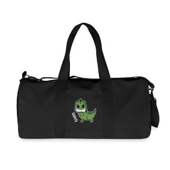 Bébé dinosaure cadeau - Sac de sport en toile recyclée Stanley/Stella - noir - Devant