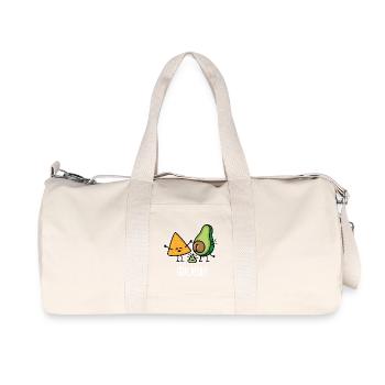 Lustige Guac Avocado Poop Tortilla Chips Guacamole - Recycelte Canvas-Sporttasche von Stanley/Stella - Naturweiß - Vorne
