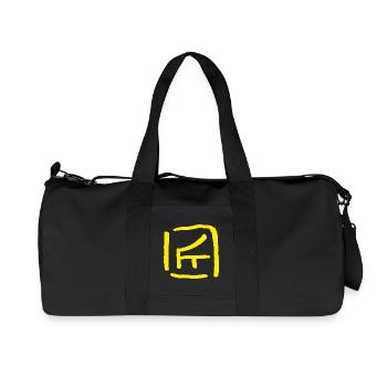 Artisans - in Chinese - Recycled Canvas Sports Bag by Stanley/Stella - black - Front
