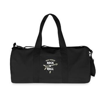 High Voltage Rock'n'Roll Guitar - Recycled Canvas Sports Bag by Stanley/Stella - black - Front