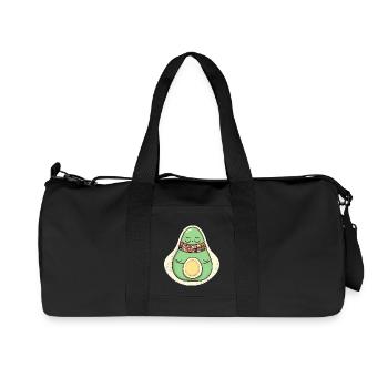 Meditating Avocado Hippie Relaxation - Recycled Canvas Sports Bag by Stanley/Stella - black - Front