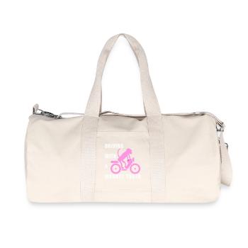 Driving with a monkey tooth - Affenzahn - Recycelte Canvas-Sporttasche von Stanley/Stella - Naturweiß - Vorne