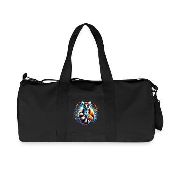 Lémurien - Sac de sport en toile recyclée Stanley/Stella - noir - Devant