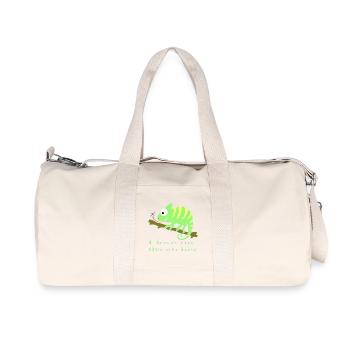 Chamaeleon animal - Recycled Canvas Sports Bag by Stanley/Stella - natural - Front