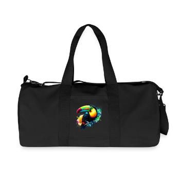 Tukan - Recycelte Canvas-Sporttasche von Stanley/Stella - Schwarz - Vorne