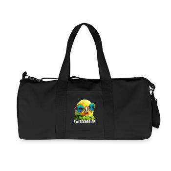 Zwitscher Ab Wellensittich - Recycelte Canvas-Sporttasche von Stanley/Stella - Schwarz - Vorne