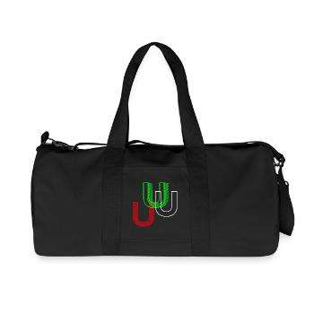 U Neon - Recycelte Canvas-Sporttasche von Stanley/Stella - Schwarz - Vorne