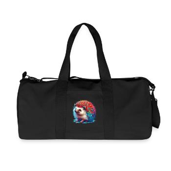 Igel - Recycelte Canvas-Sporttasche von Stanley/Stella - Schwarz - Vorne