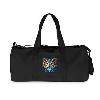 Owl - Recycled Canvas Sports Bag by Stanley/Stella - black - Front
