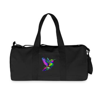 Kolibri - Recycelte Canvas-Sporttasche von Stanley/Stella - Schwarz - Vorne