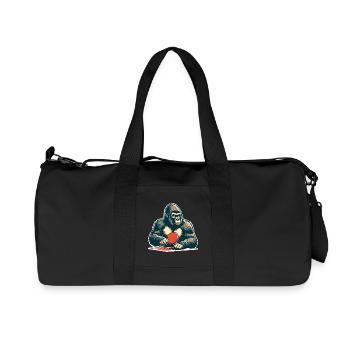 Table tennis gorilla - Recycled Canvas Sports Bag by Stanley/Stella - black - Front