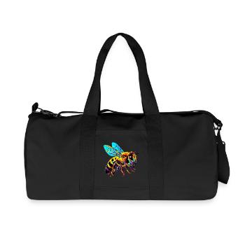 Bee - Recycled Canvas Sports Bag by Stanley/Stella - black - Front