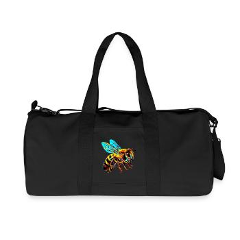 Bee - Recycled Canvas Sports Bag by Stanley/Stella - black - Front