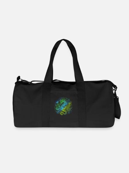 Seepferdchen - Recycelte Canvas-Sporttasche von Stanley/Stella - Schwarz