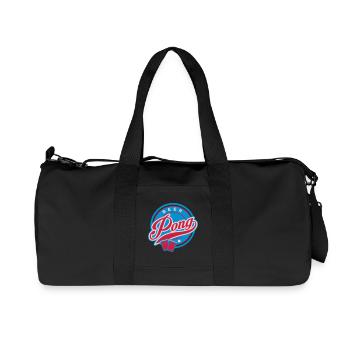 Beer Pong und Becher - Recycelte Canvas-Sporttasche von Stanley/Stella - Schwarz - Vorne