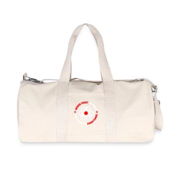 protons neutrons electrons - Recycled Canvas Sports Bag by Stanley/Stella - natural - Front