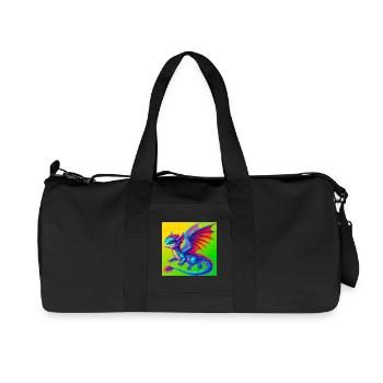 dragon - Recycled Canvas Sports Bag by Stanley/Stella - black - Front